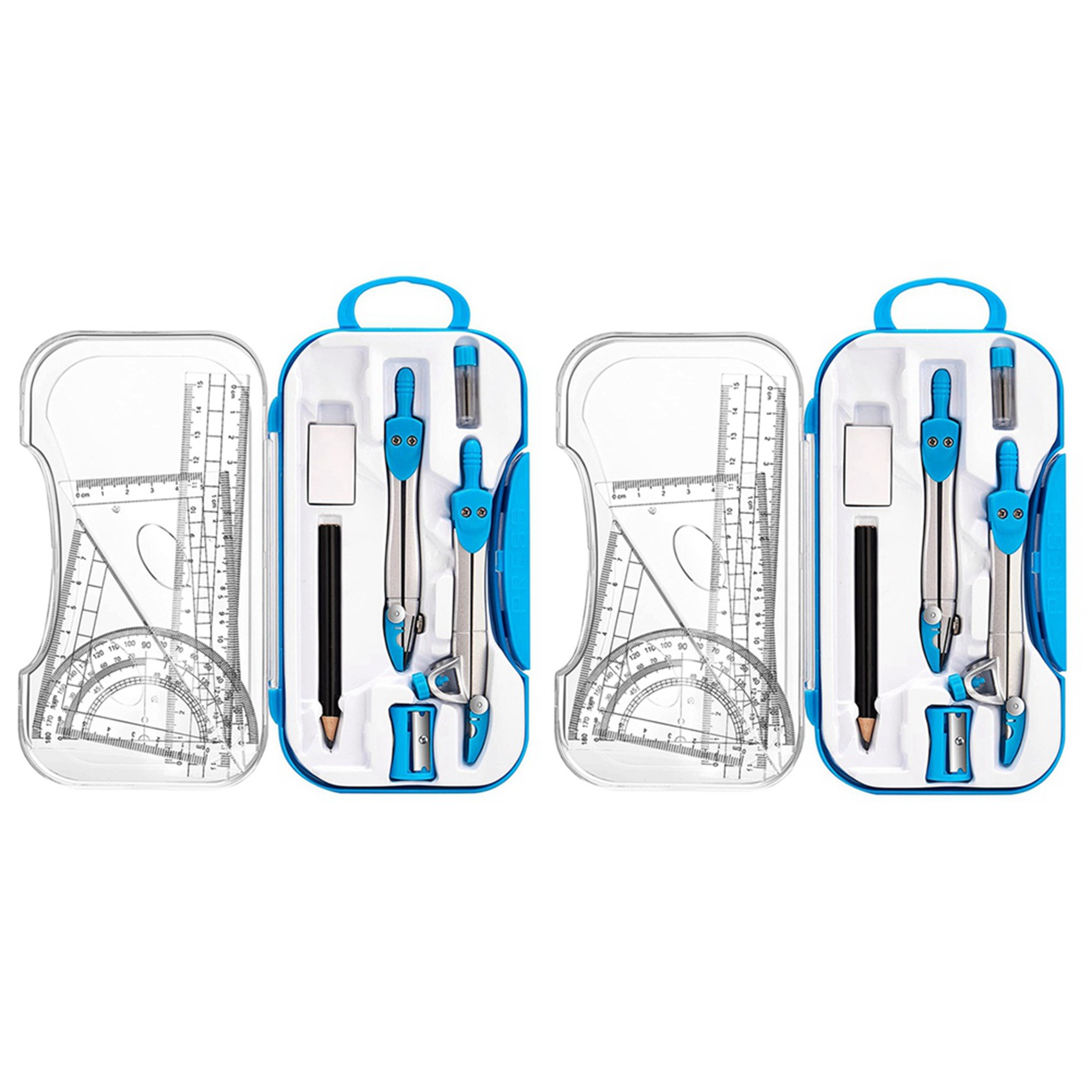 Math Geometry Set With Compass - 고급 기하학 도구 세트 20개, 컴퍼스,