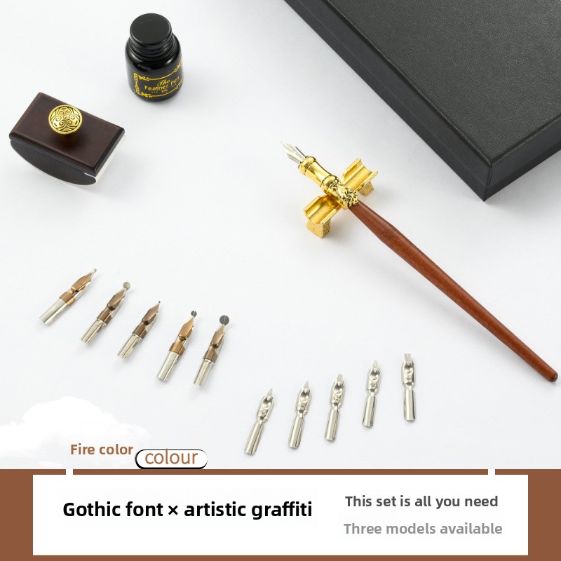 레트로 나무 막대 딥펜 세트 유럽식 깃털 한국 문구류  - Writing Tools 리뷰 및 가격