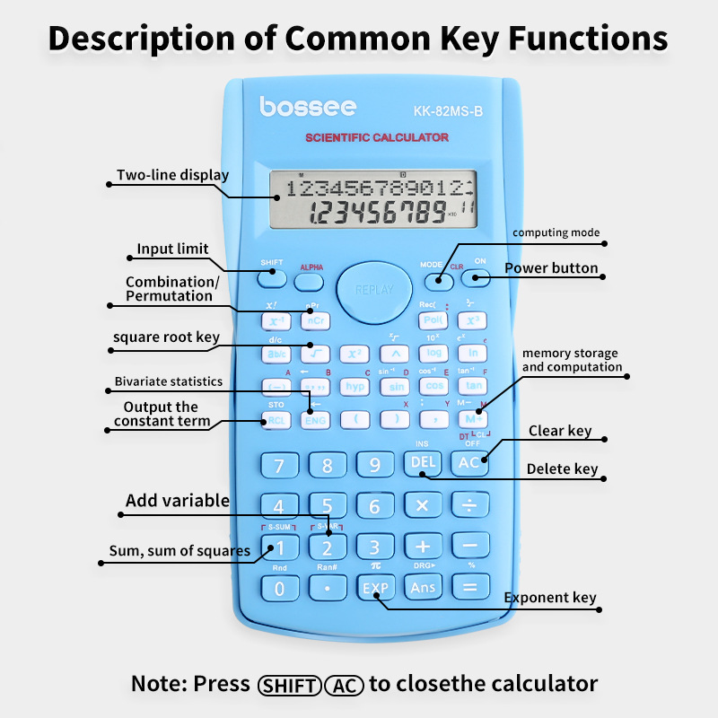 과학용 계산기, 240가지 기능, 12자리 숫자 표시, - Scientific Calculator For Secondary School 리뷰 및 가격