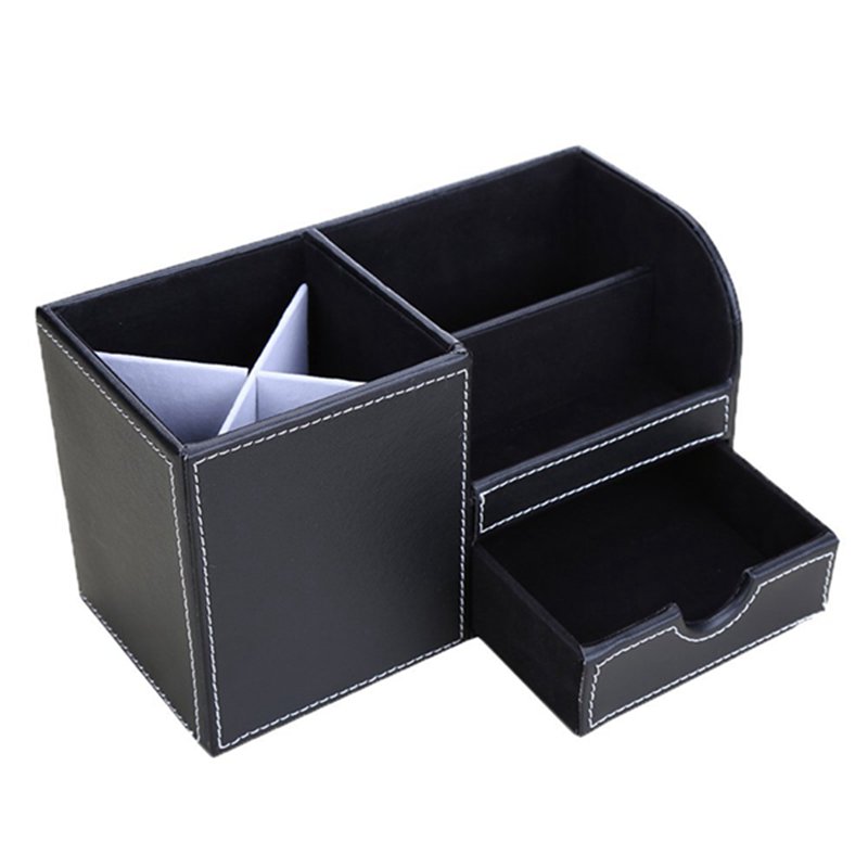 1pcs PU 가죽 다기능 책상 문구 정리함 보관함 펜 - Stationery 리뷰 및 가격
