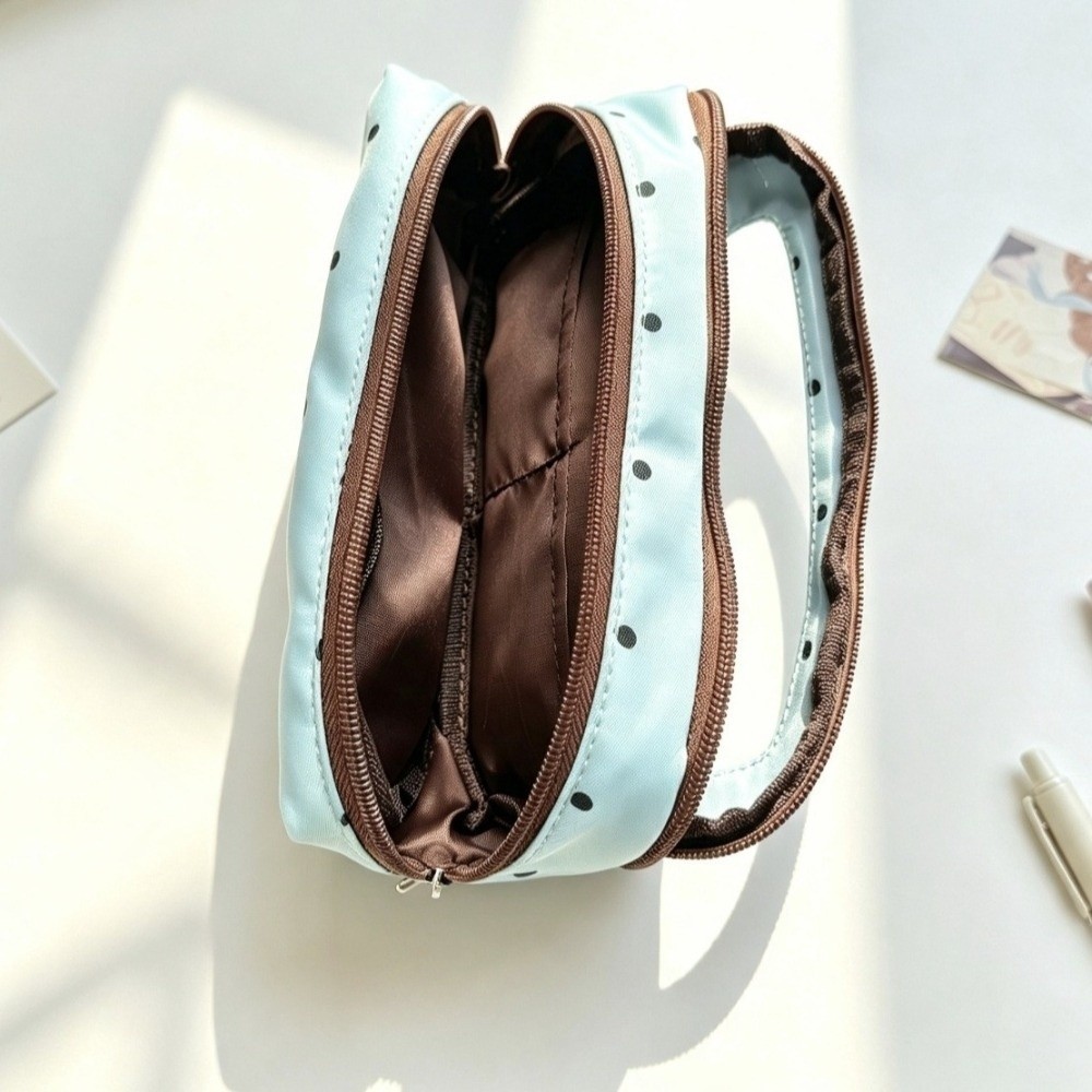 대용량 필통 물방울 무늬 마카롱 색상 문구 가방 심플한 - Aesthetic Large Pencil Case Pouch 리뷰 및 가격